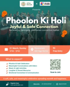 APNA HEALER x The Kind Citizen (TKC) Presents 🌸 Phoolon Ki Holi 🌸 A Celebration of Emotions, Connection & Mental Wellbeing